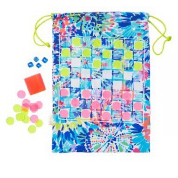 Lilly Pulitzer Dive In Game Board Beach Backpack - Picture 3 of 3